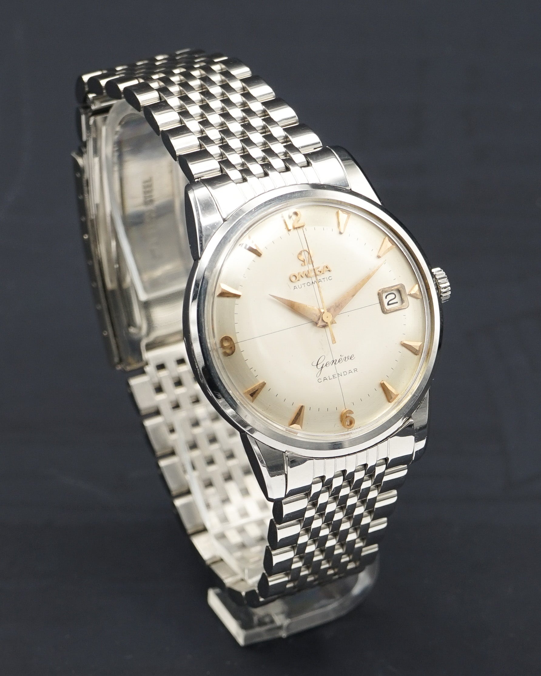 1950s Omega Genève in stainless steel