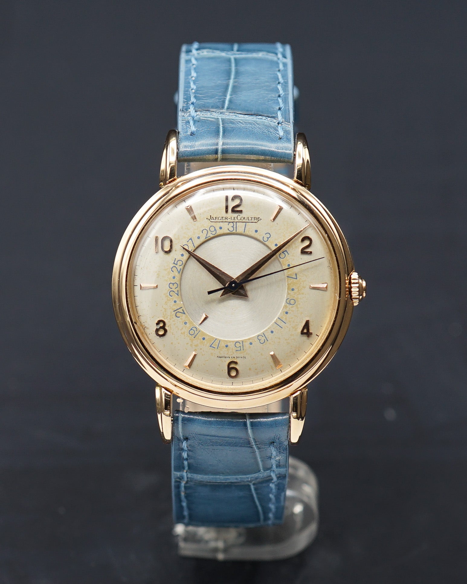 1950s Jaeger-Lecoultre Calendar in rose gold for the French market