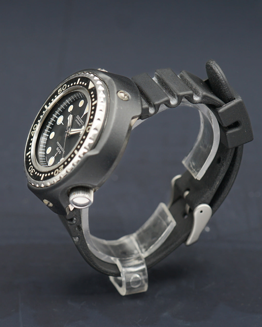 1975s Seiko "Grandfather Tuna" ref.6159-7010 with its original rubber strap