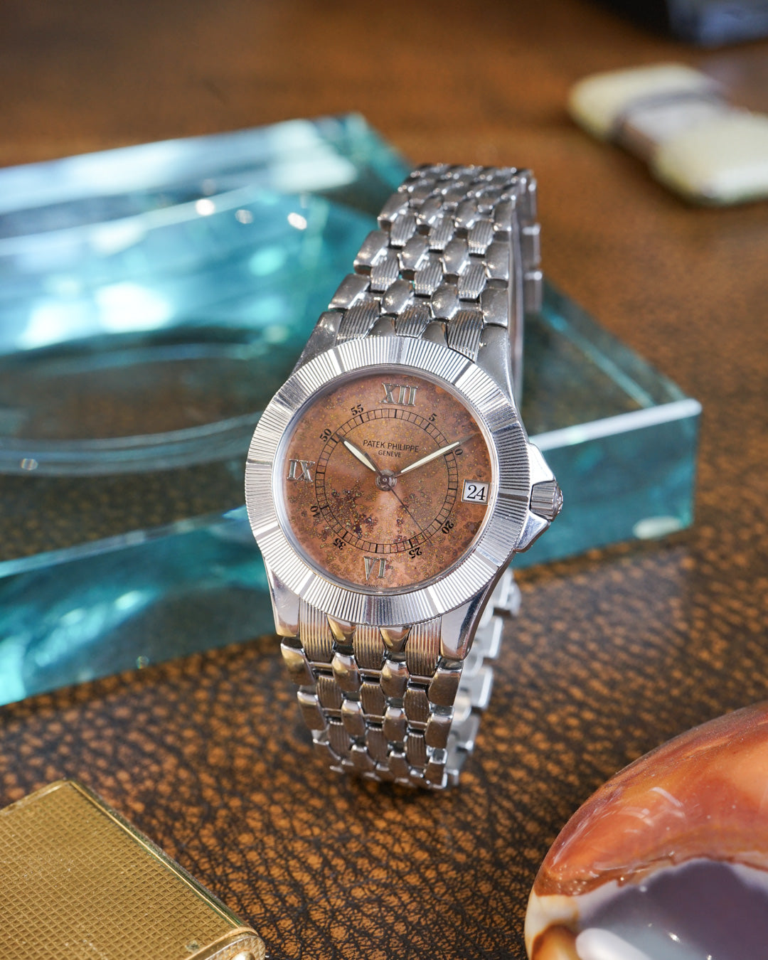1990s Patek Philippe Neptune ref. 5080 Salmon dial