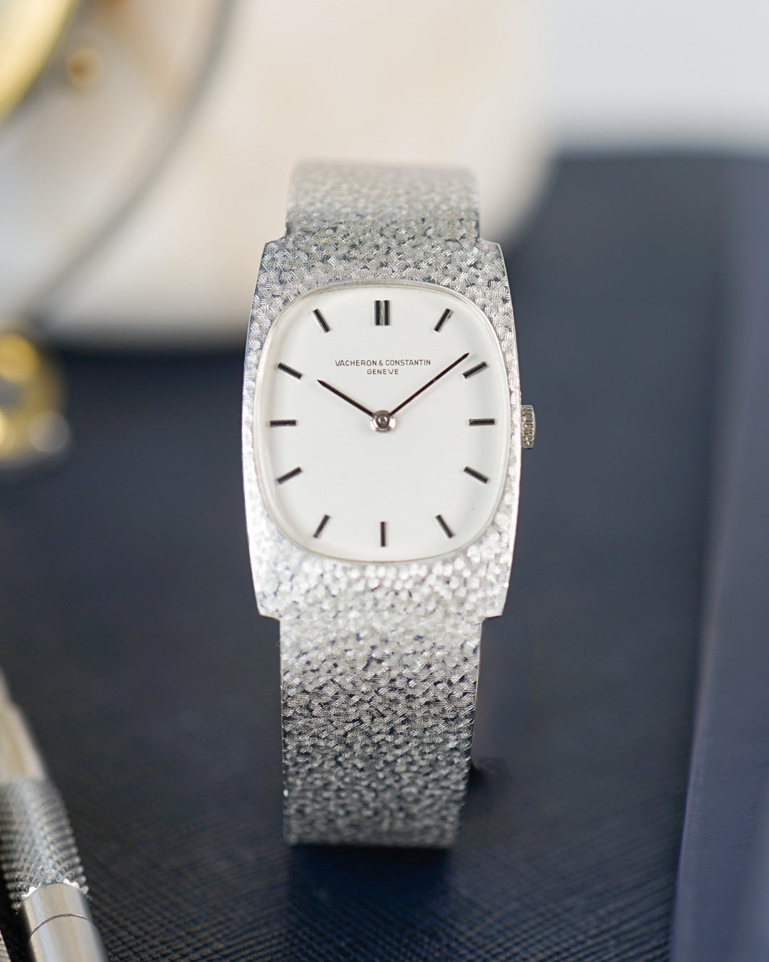 1970s Vacheron Constantin ref. 7813 in white gold with hammered finish