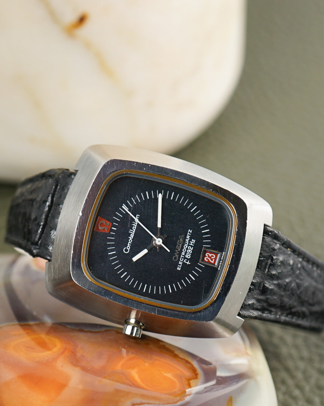 1970s Omega Constellation Electroquartz 196.005 "Beta 21" with original strap