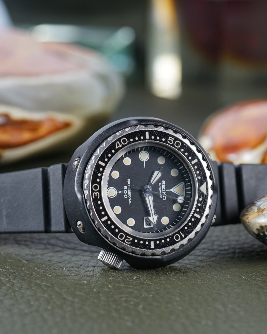 1975s Seiko "Grandfather Tuna" ref.6159-7010 with its original rubber strap