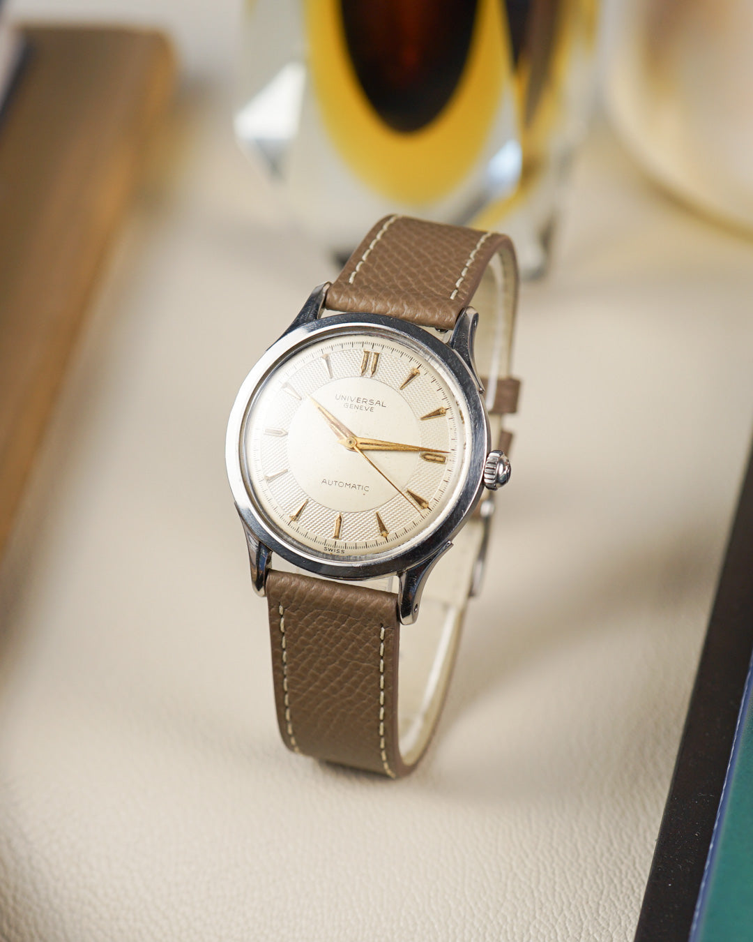 1950s Universal Geneve bumper with 138SS caliber Ref. 20207
