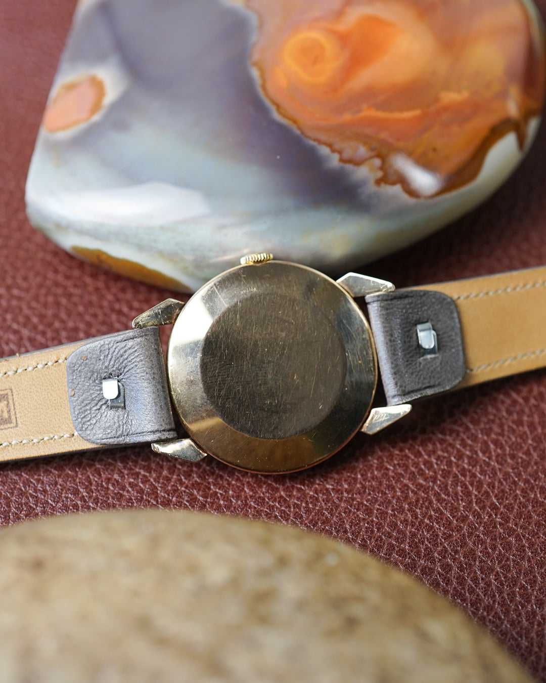 Movado "Spider Lugs" in pink gold