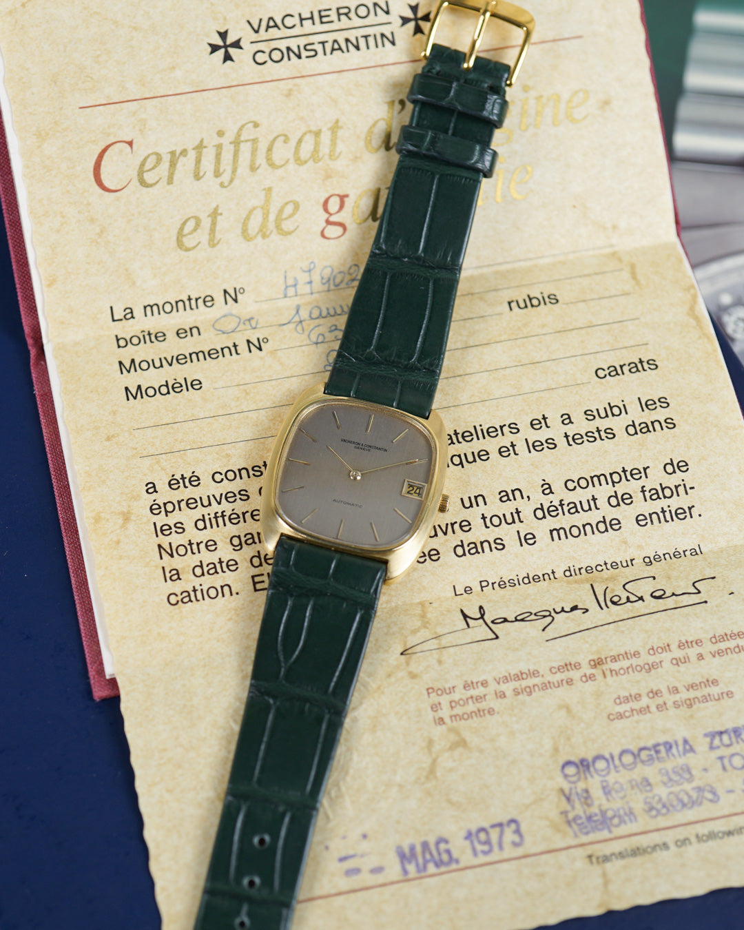 Vacheron Constantin Jumbo in yellow gold with papers