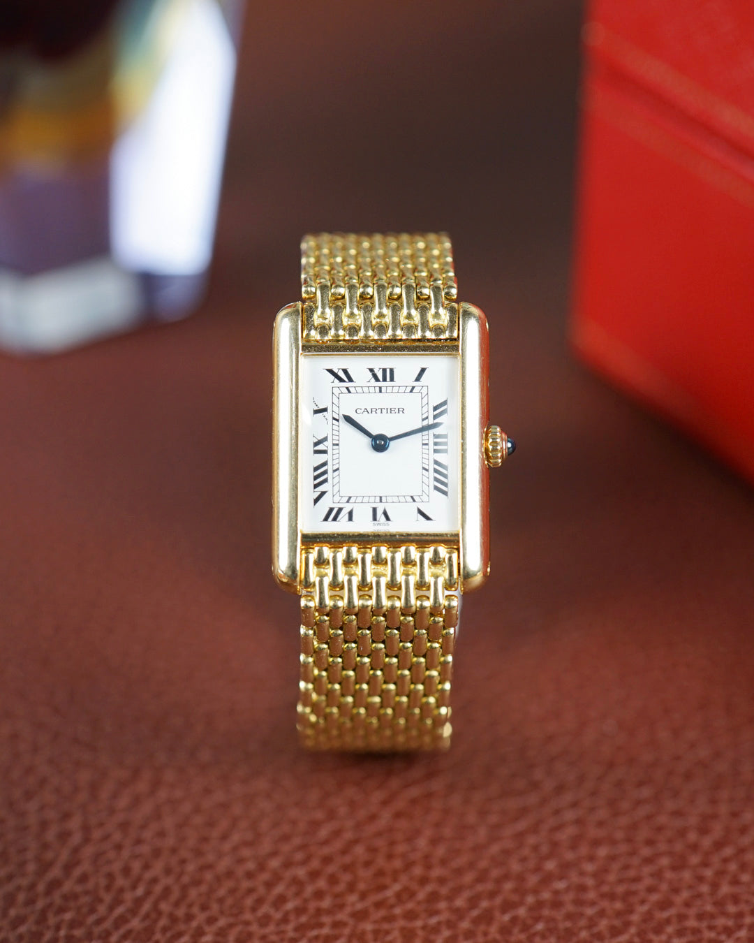 Cartier Tank Louis Cartier on bracelet