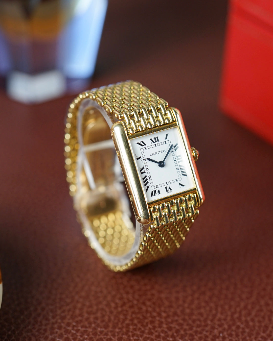 Cartier Tank Louis Cartier on bracelet