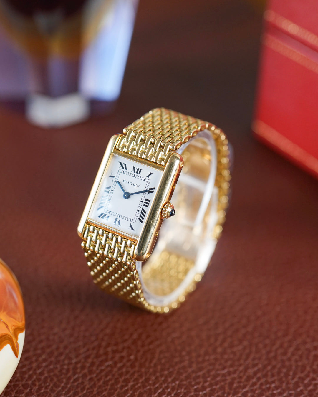 Cartier Tank Louis Cartier on bracelet