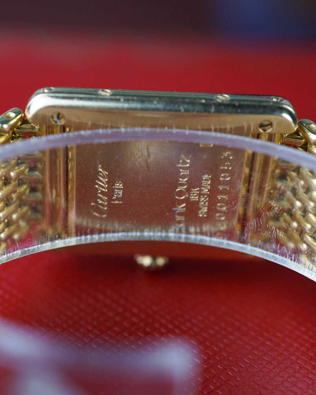 Cartier Tank Louis Cartier on bracelet