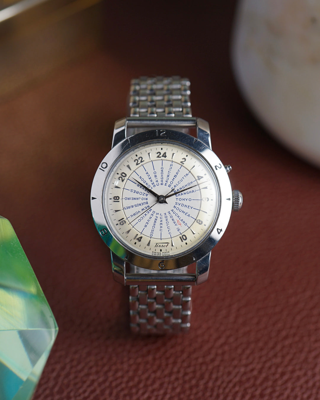 Tissot Navigator worldtimer bumper in mint condition