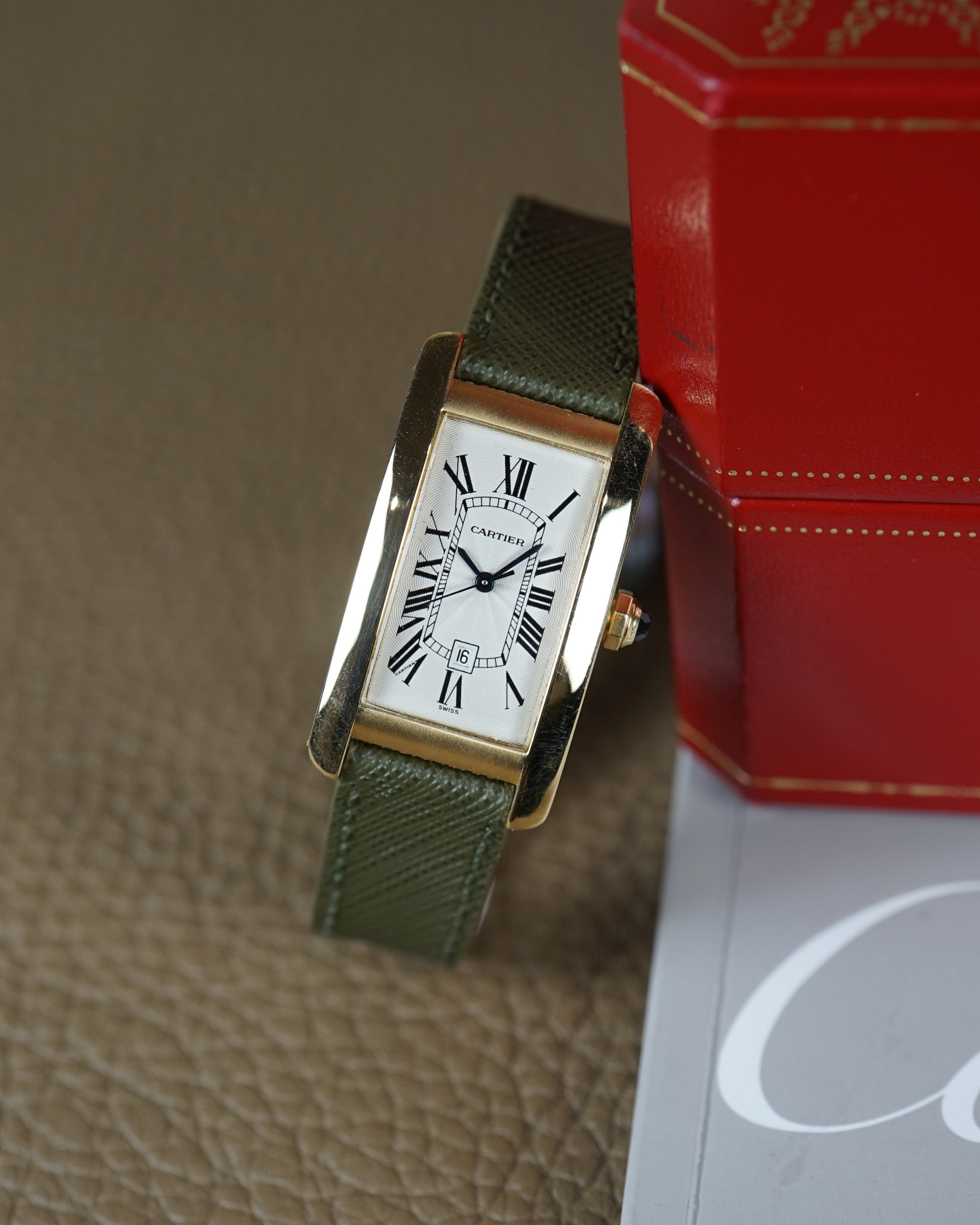 Cartier Tank Americaine ref. 1725 with box & certificate