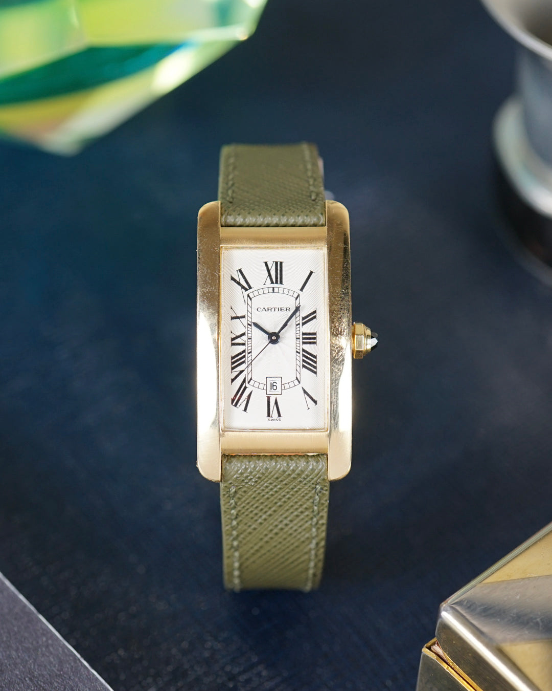 Cartier Tank Americaine ref. 1725 with box & certificate