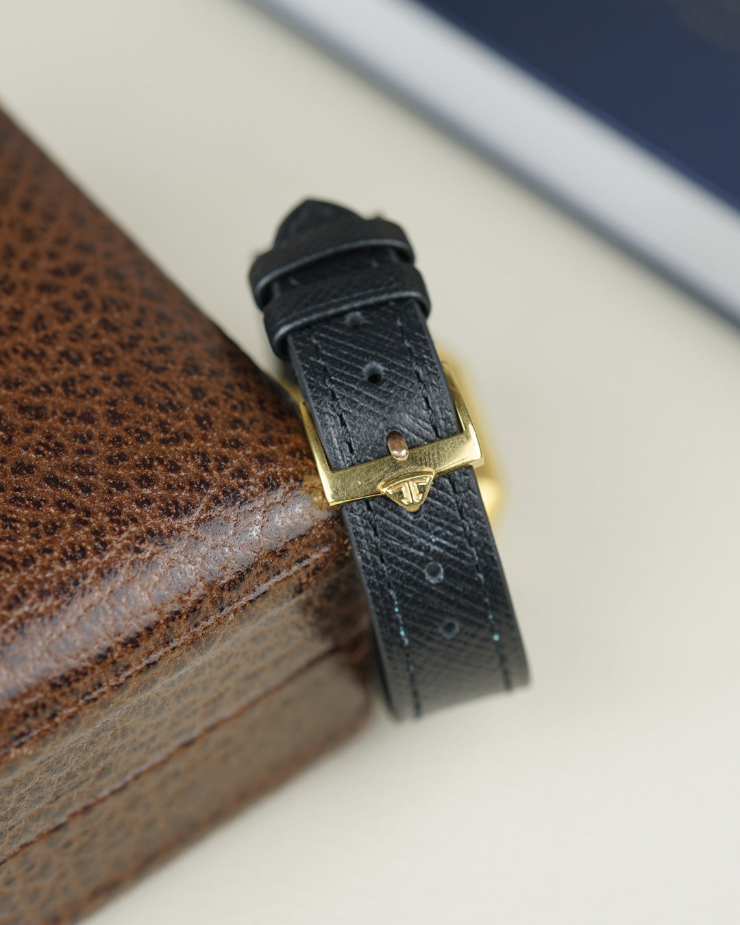 Jaeger LeCoultre Gold Blue Dial ref. 9112