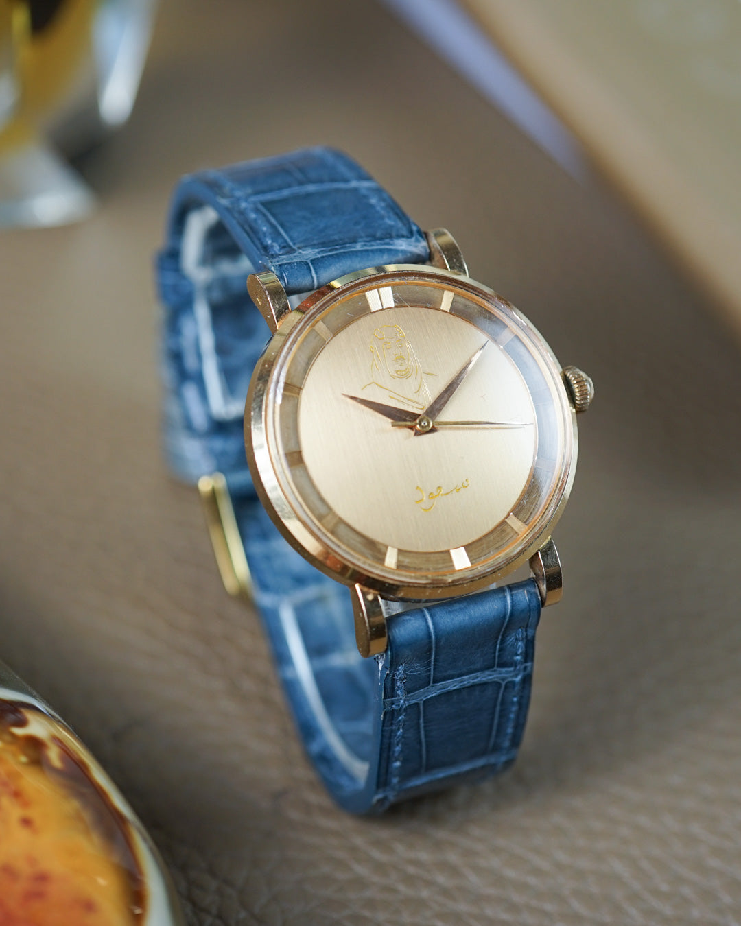 Universal Genève Polerouter De Luxe in rose gold with King Saud Bin Abdul Aziz portrait dial