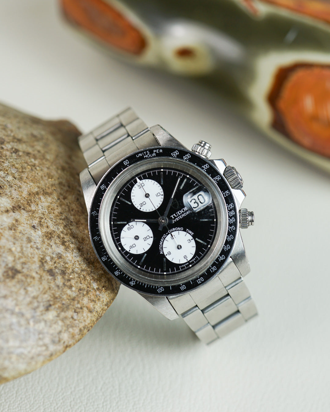 Tudor Oysterdate Big Block in stainless steel