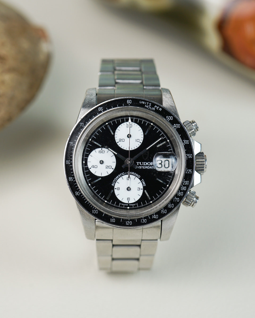 Tudor Oysterdate Big Block in stainless steel