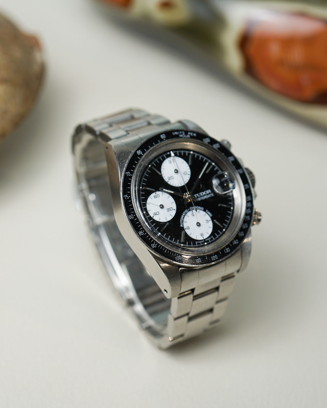 Tudor Oysterdate Big Block in stainless steel