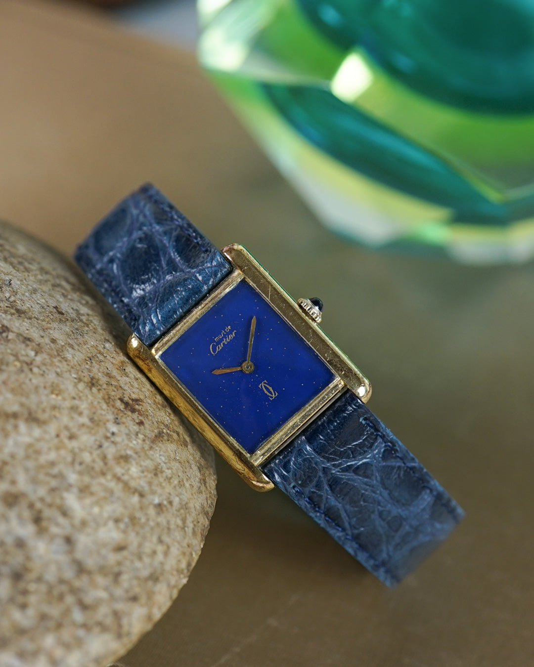 Cartier Tank Must de Cartier "lapis lazuli style" dial