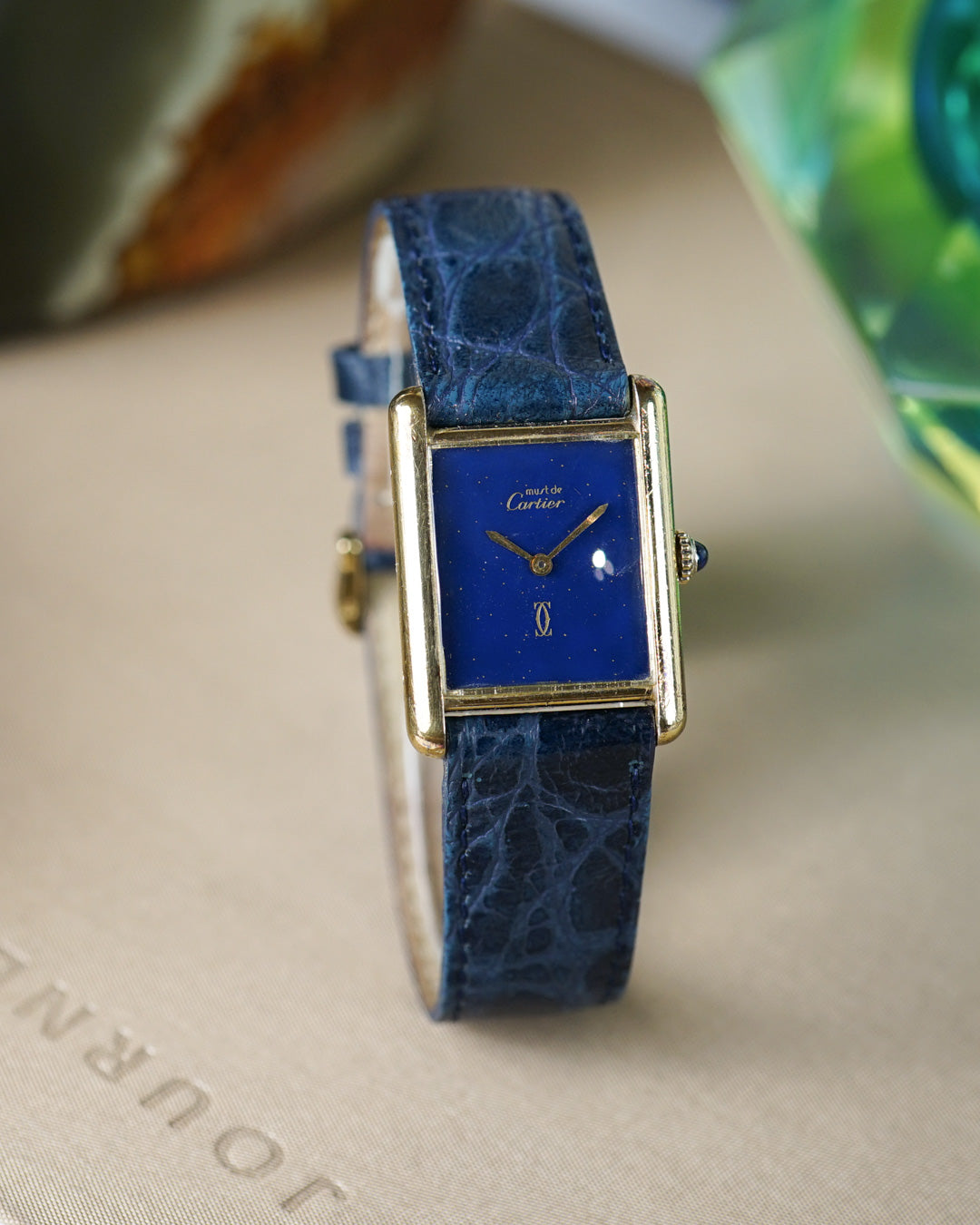 Cartier Tank Must de Cartier "lapis lazuli style" dial