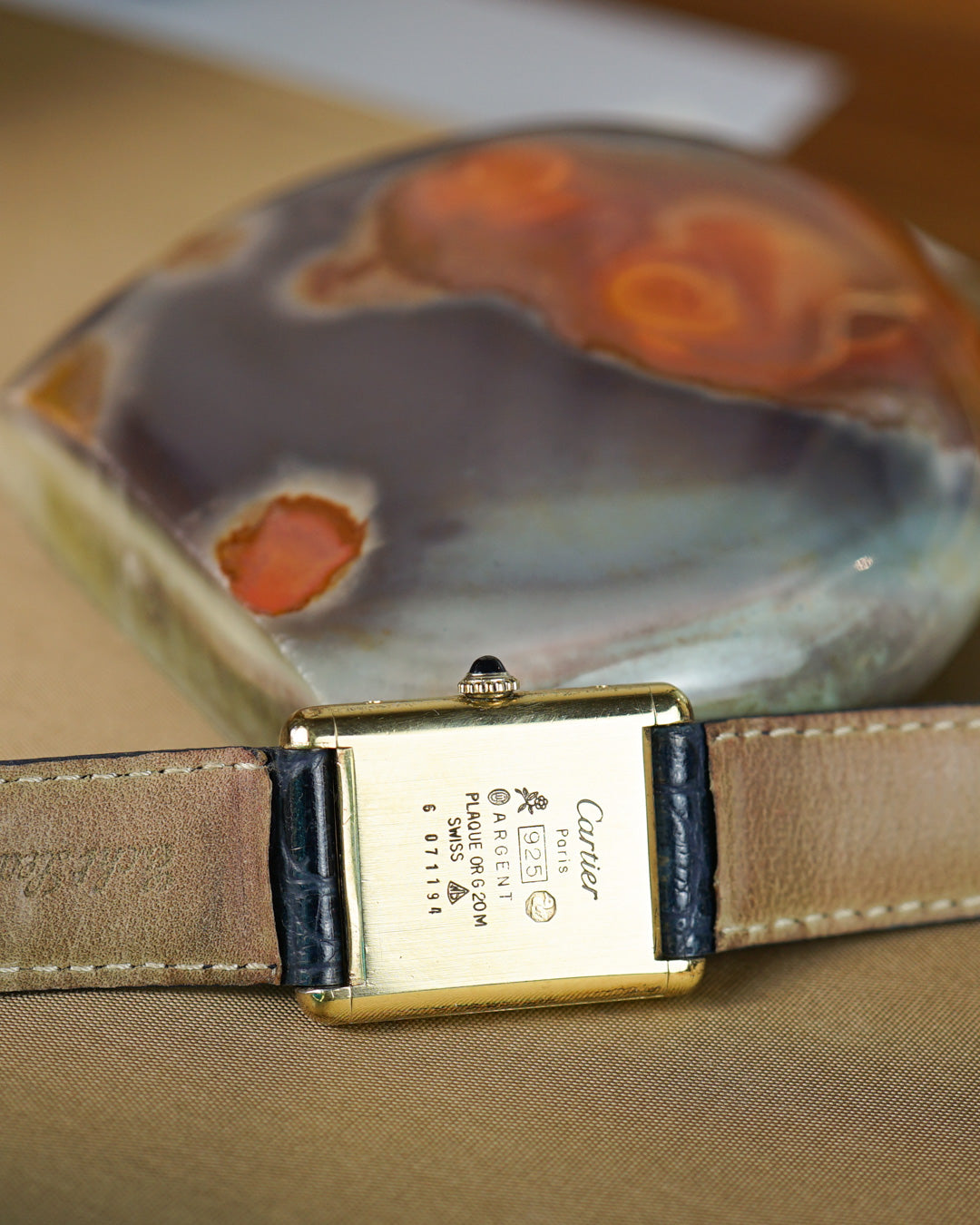 Cartier Tank Must de Cartier "lapis lazuli style" dial