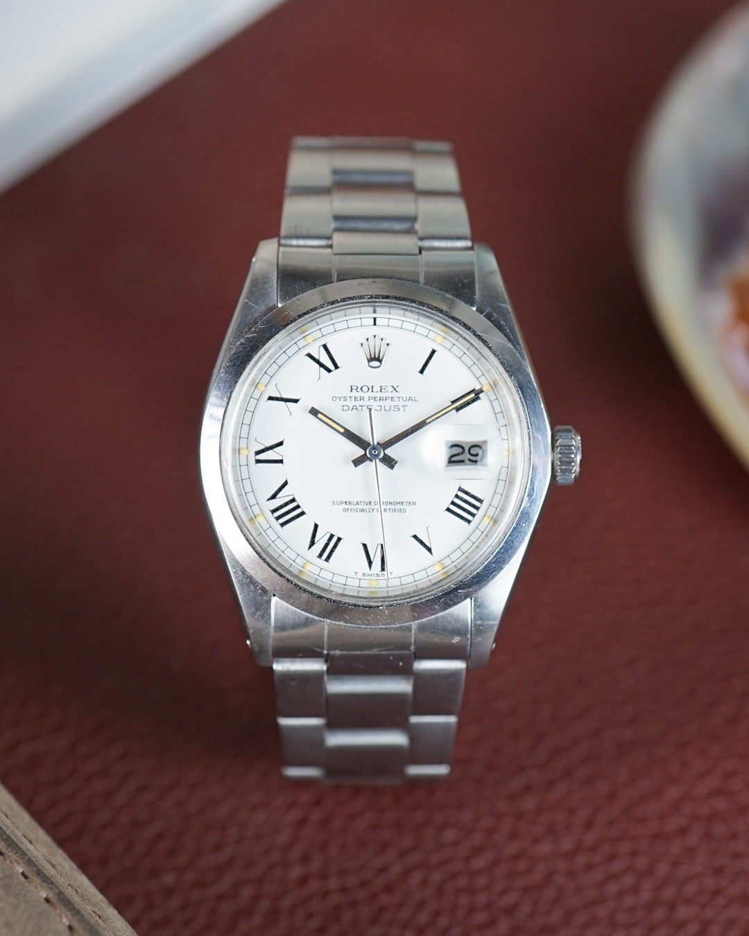 Rolex Datejust reference 1600 in stainless steel with Buckley dial