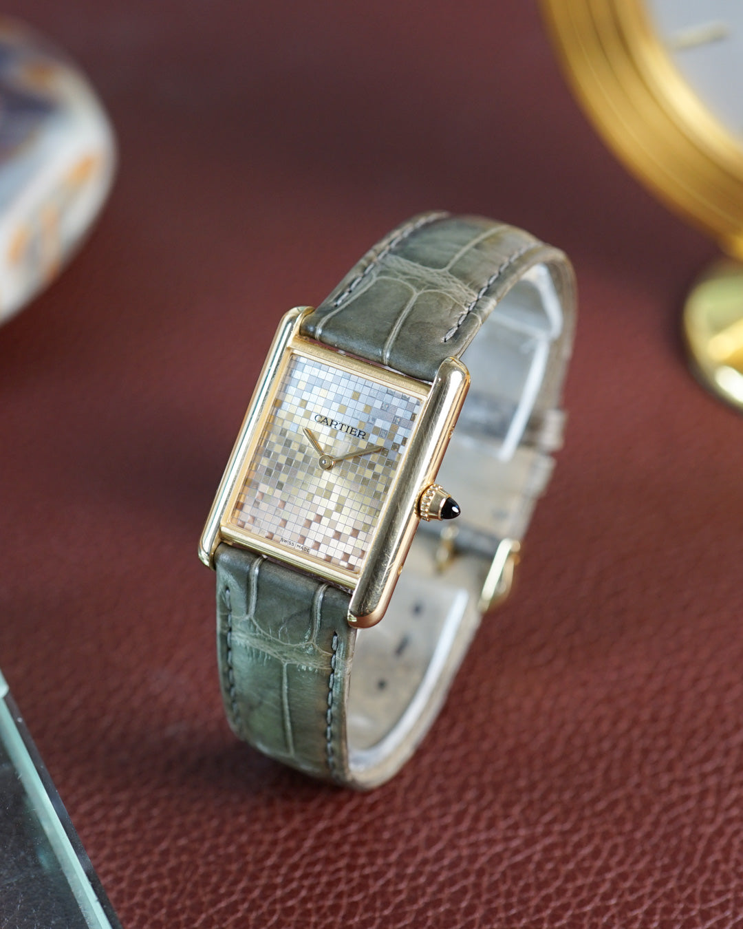 Cartier Tank Louis Cartier Trinity "Mosaic" in yellow gold