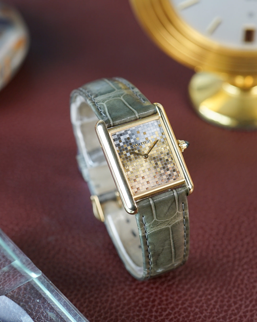 Cartier Tank Louis Cartier Trinity "Mosaic" in yellow gold