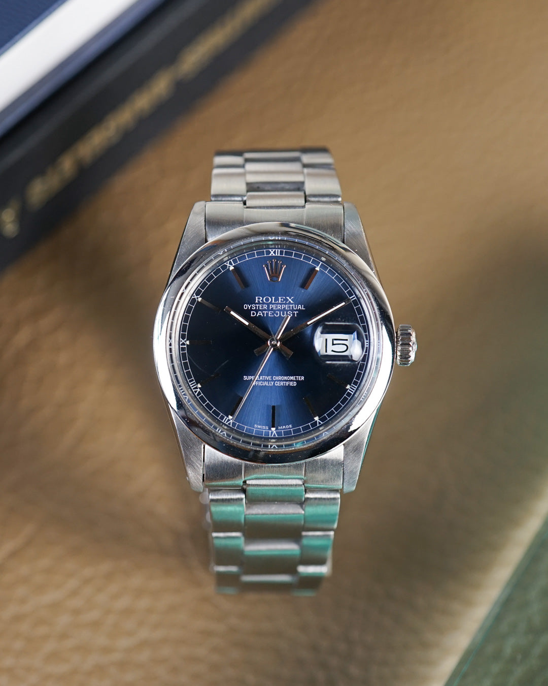 Rolex Datejust Cadran bleu réf. 16000