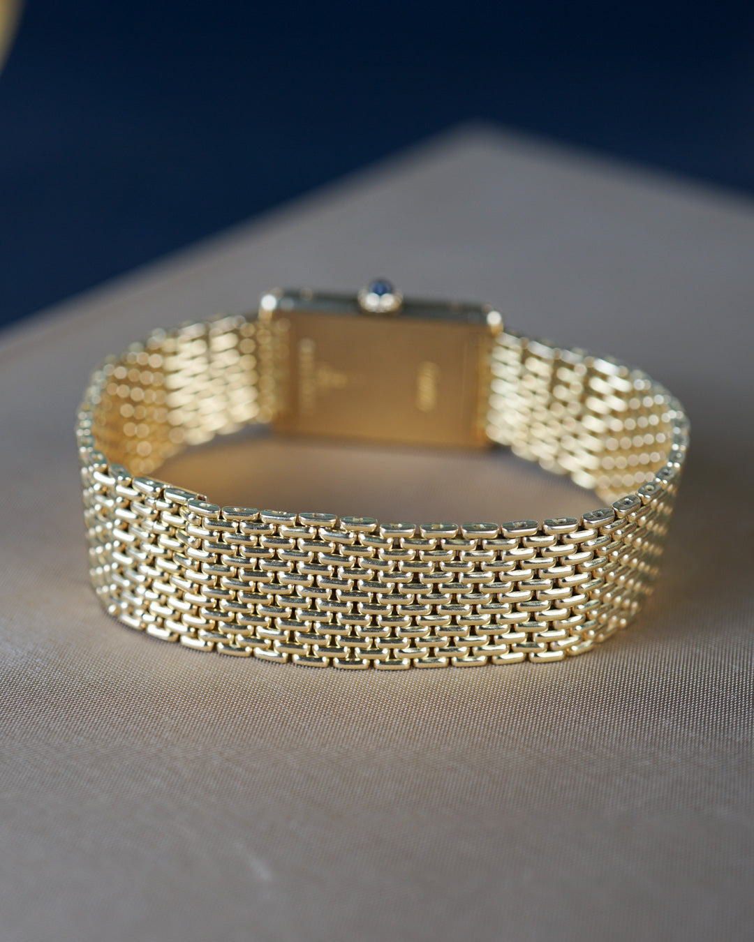 Cartier Tank Extra Plate ref. 96065 on rare BoR Cartier bracelet