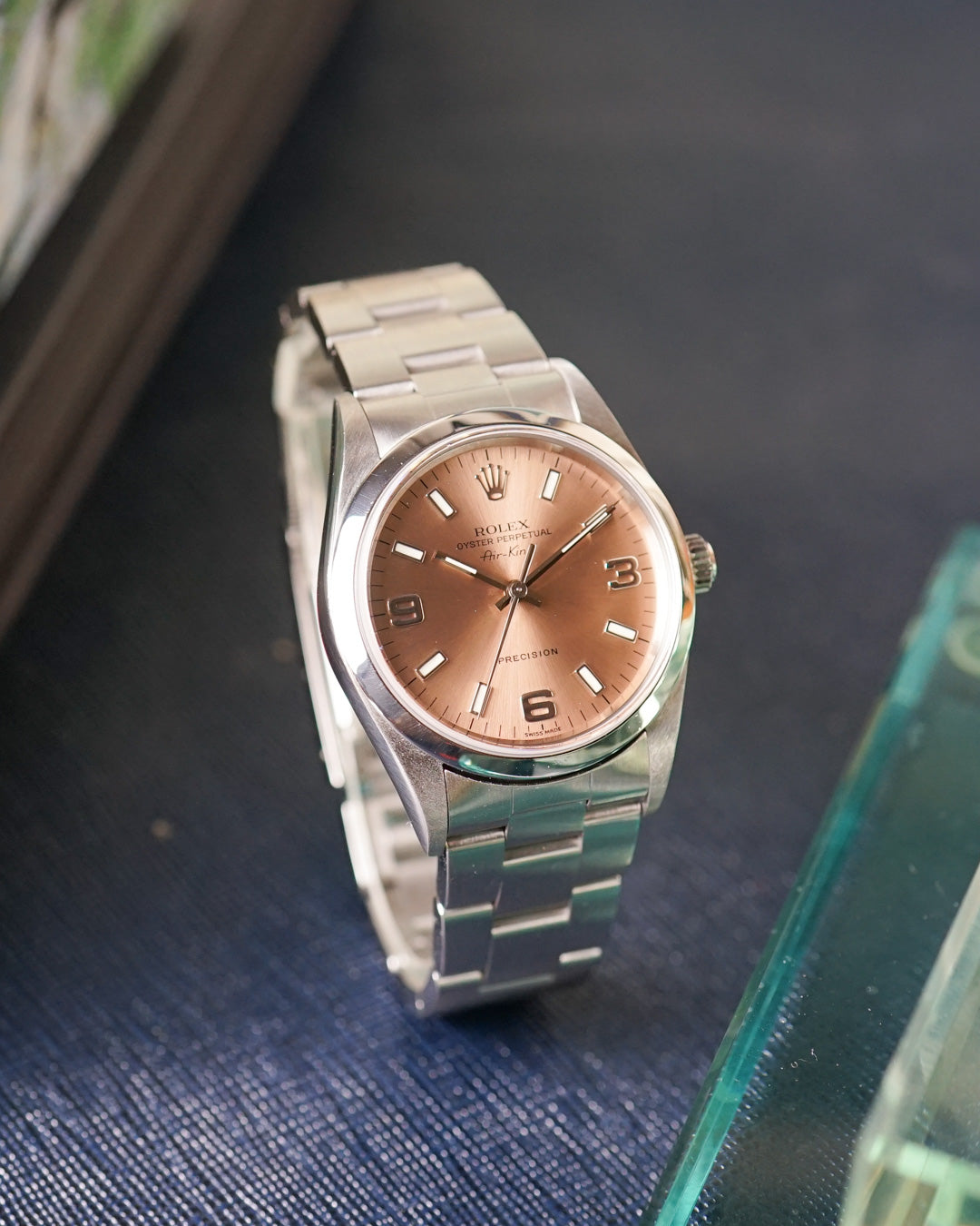 Rolex Air King réf. 14000M avec cadran saumon