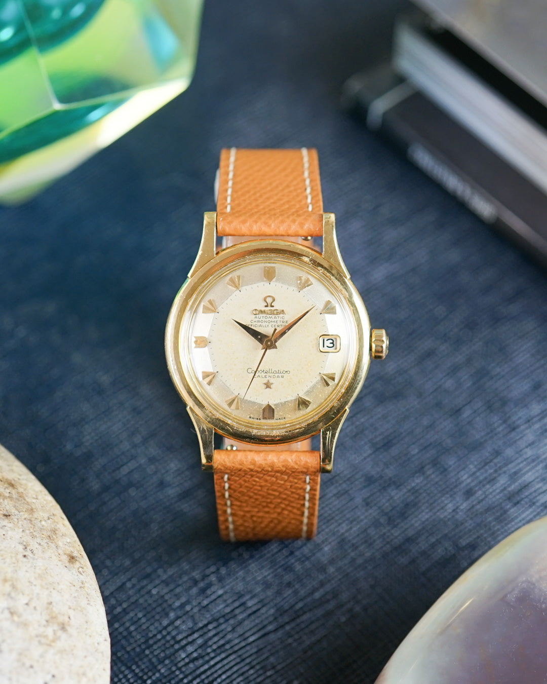 Omega Constellation Calendar De Luxe in yellow gold