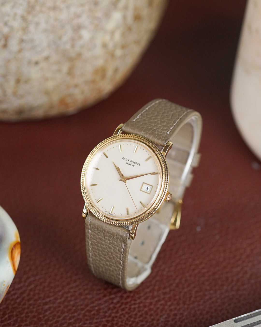 Patek Philippe Calatrava reference 3944 in yellow gold — cream dial