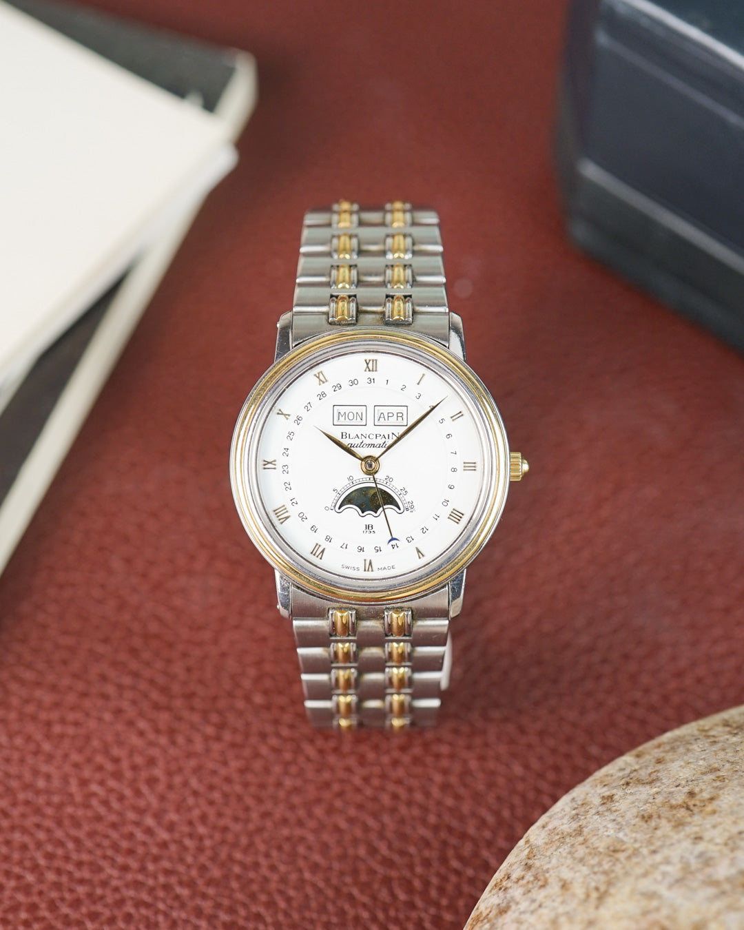 Blancpain Villeret in gold & steel - Full Set