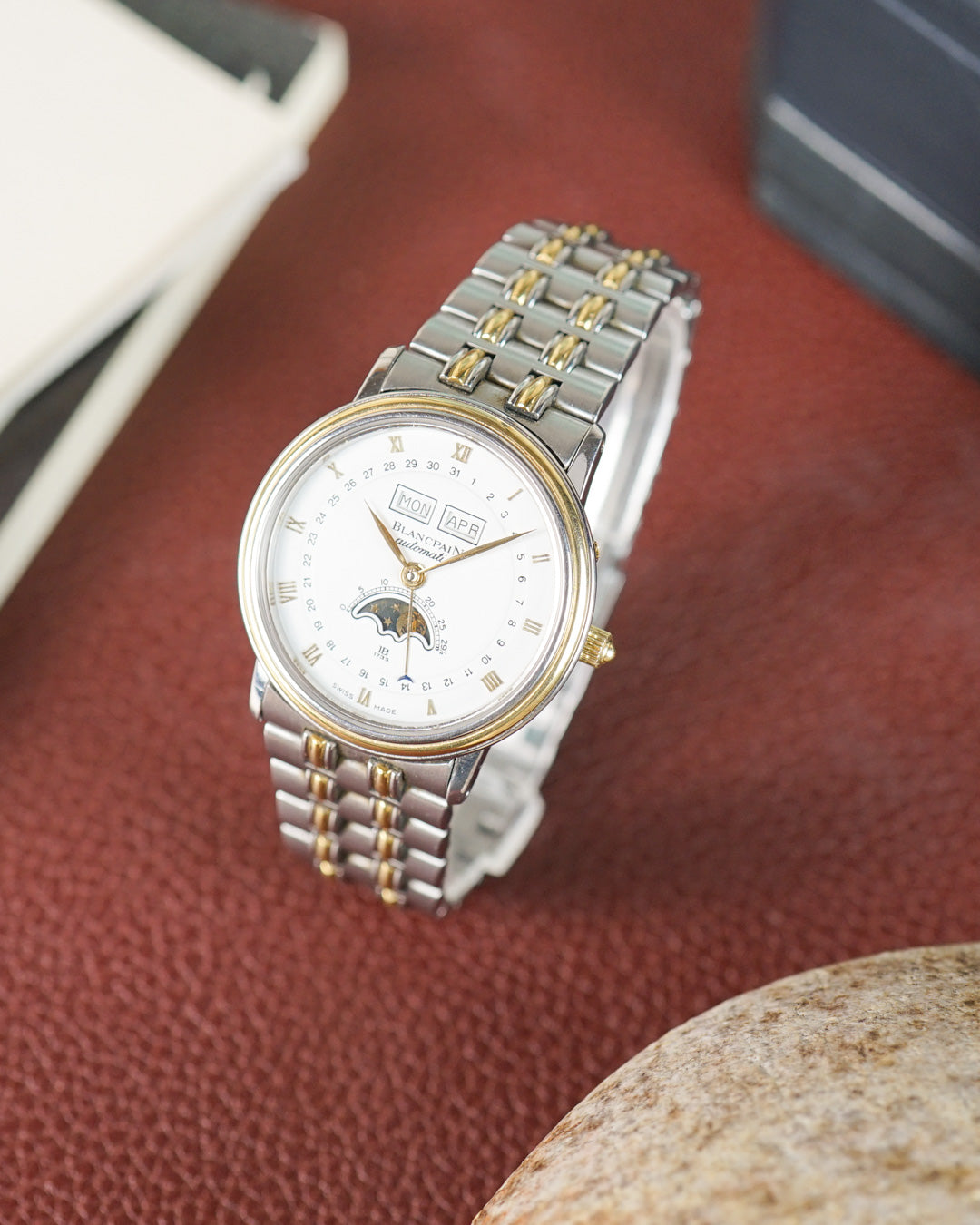 Blancpain Villeret in gold & steel - Full Set