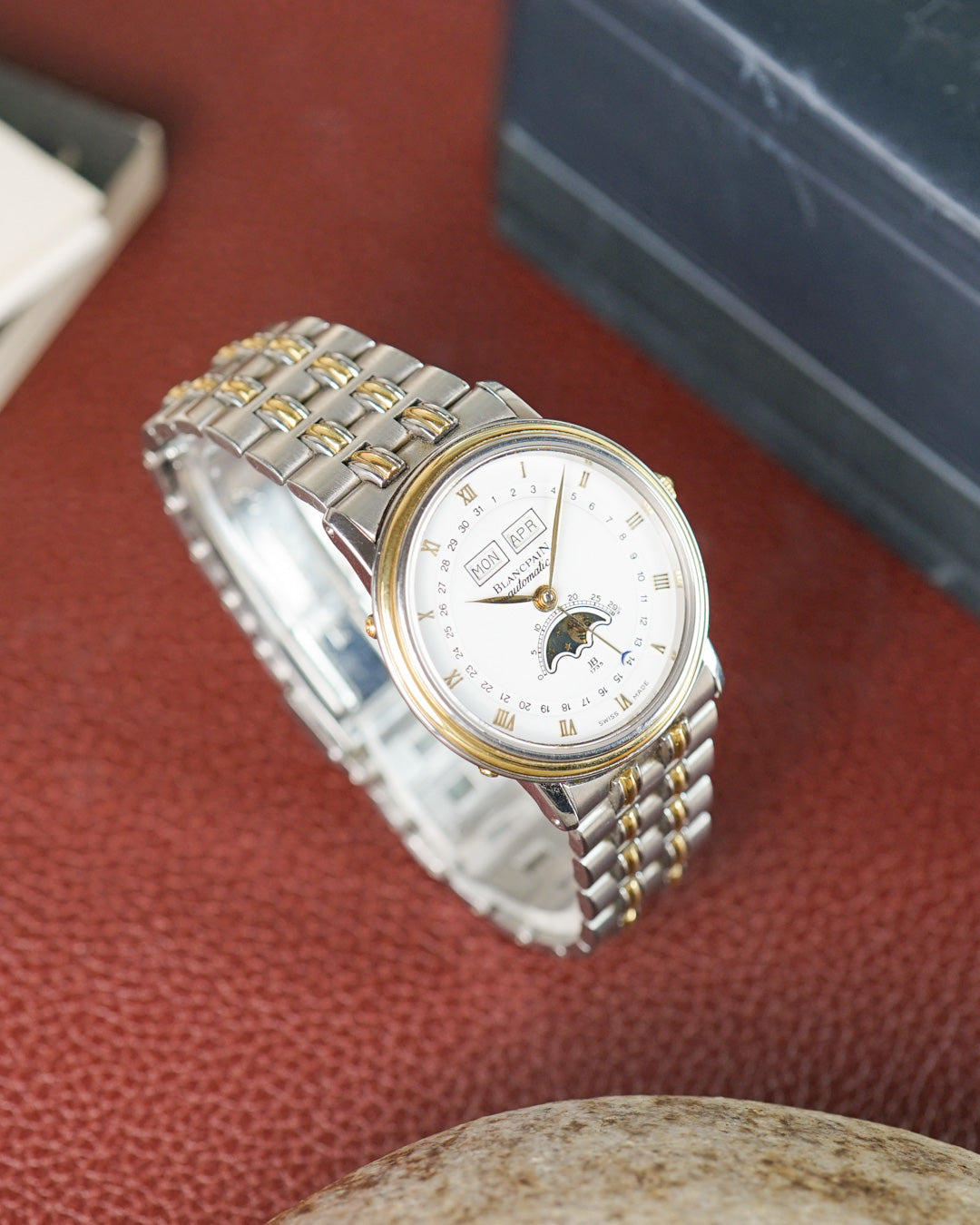 Blancpain Villeret in gold & steel - Full Set
