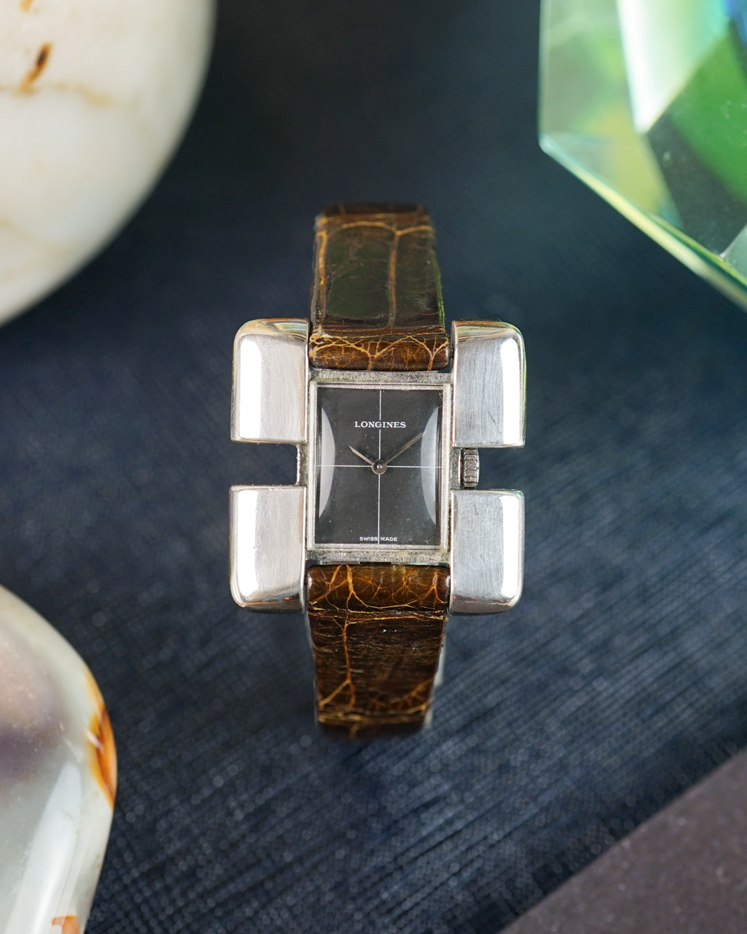 Longines Manzon Lady ref. 5046 in sterling silver - Original strap & buckle