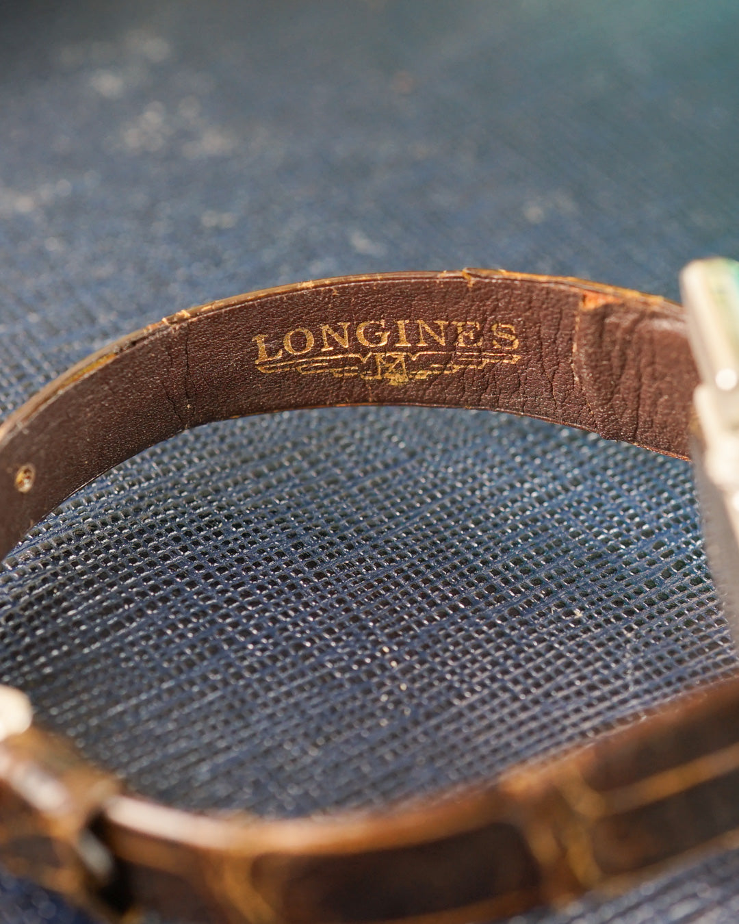 Longines Manzon Lady in sterling silver - Original strap & buckle