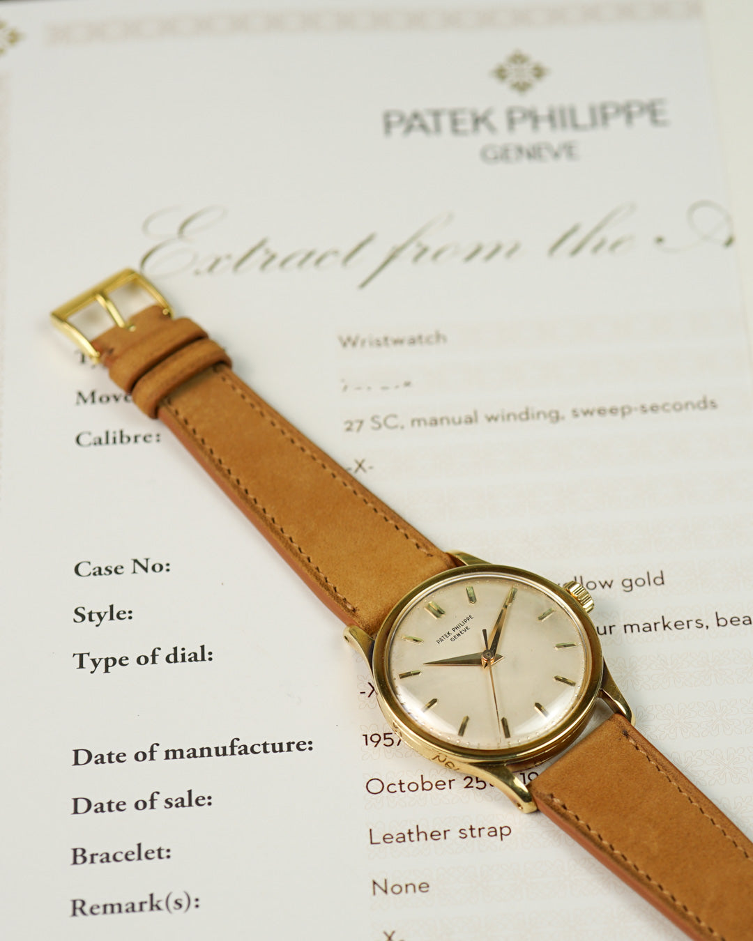 Patek Philippe Calatrava ref. 570 in yellow gold