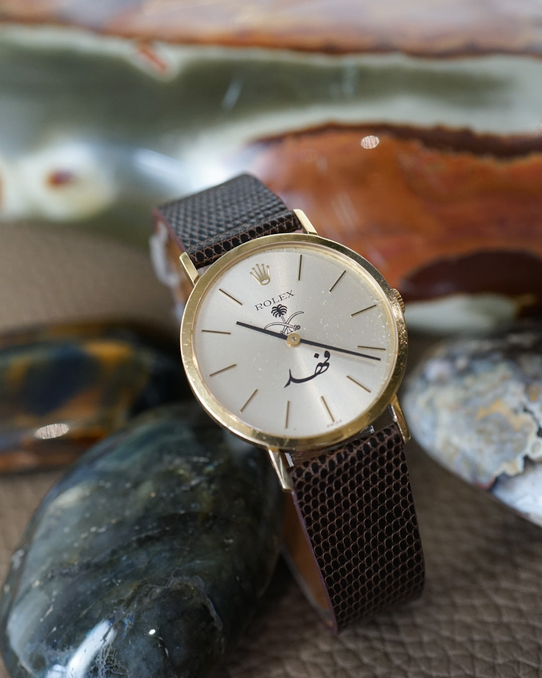 Rolex Cellini ref. 4112 with Arabic dial in 18k Gold