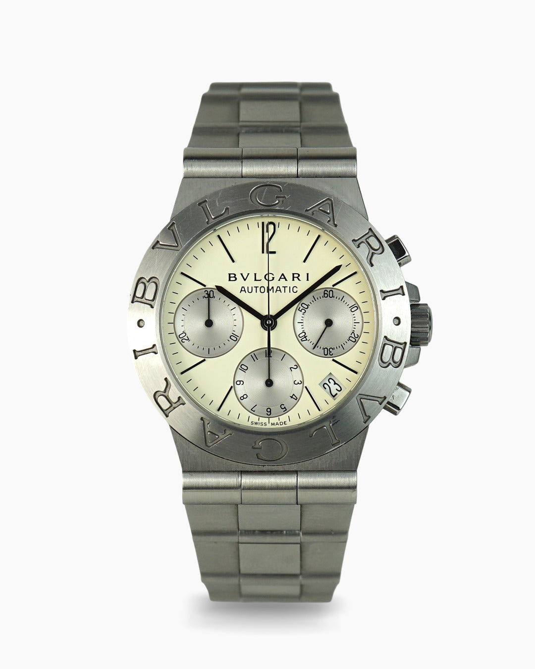 Bulgari Diagono Chronograph with cream dial