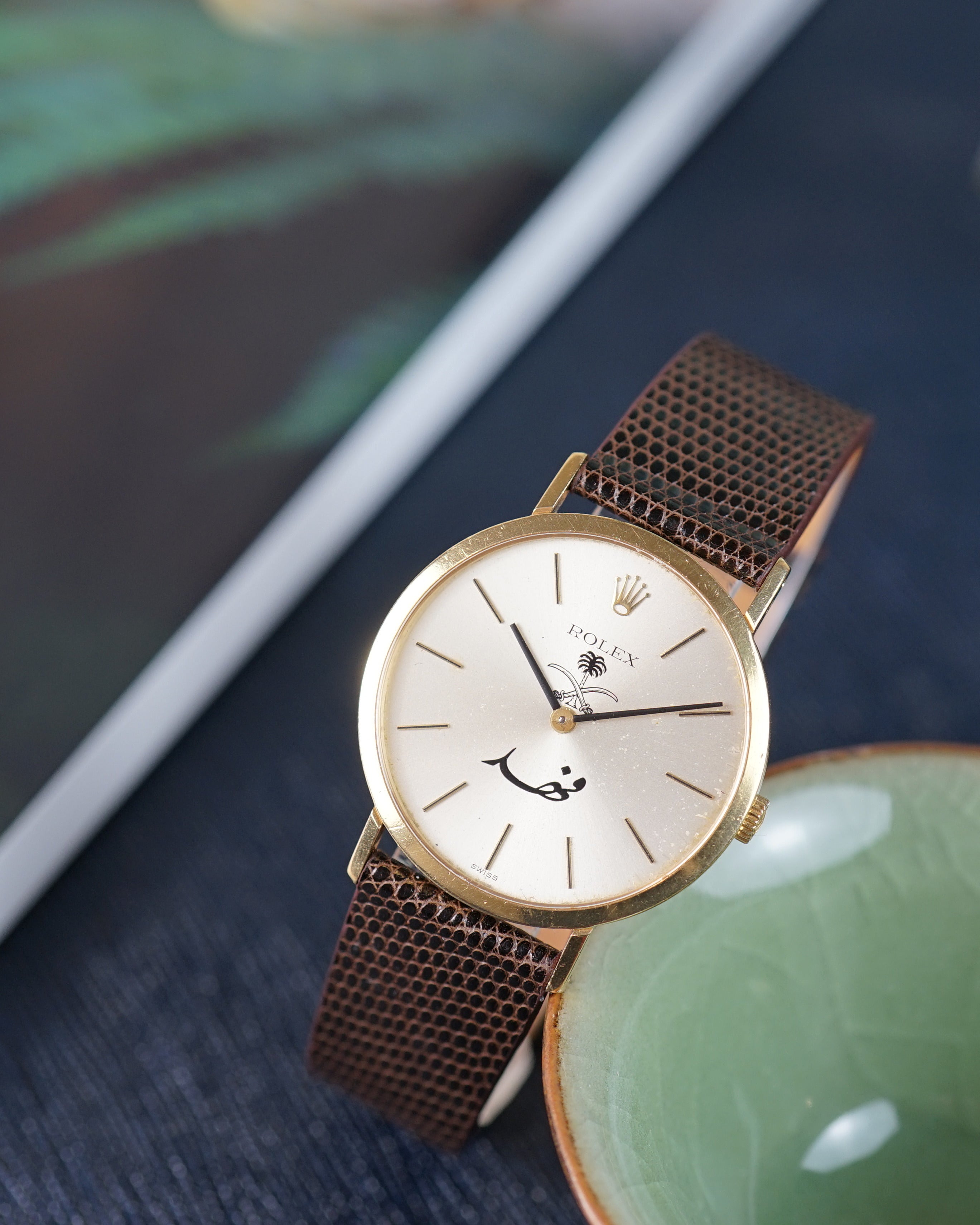Rolex Cellini ref. 4112 with Arabic dial in 18k Gold
