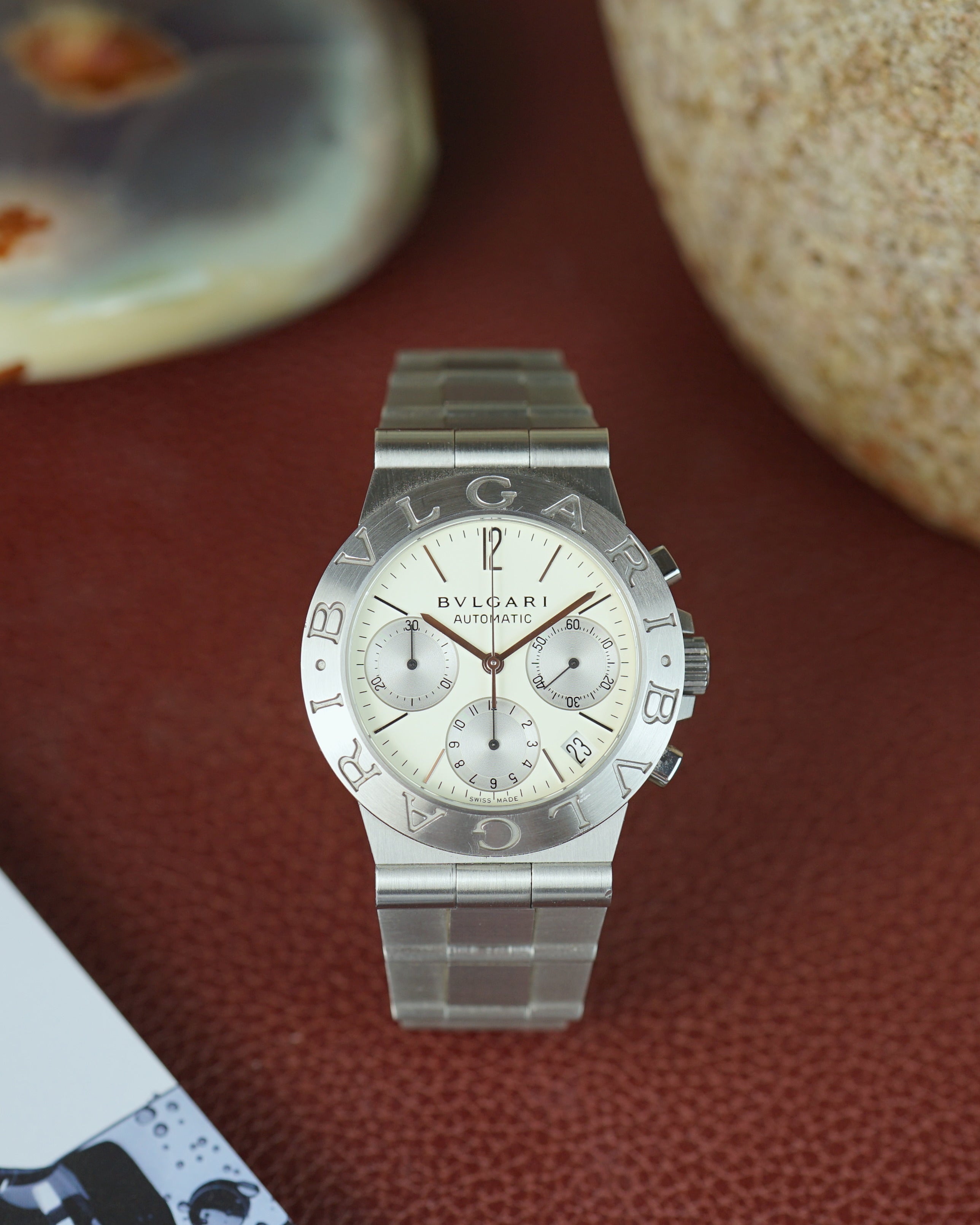 Bulgari Diagono Chronograph with cream dial