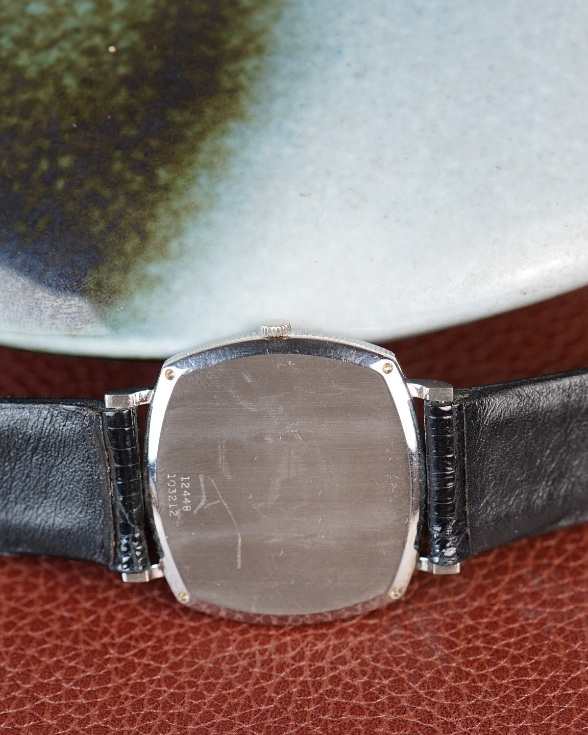 1980s Piaget hobnail cushion in white gold, ref. 12448