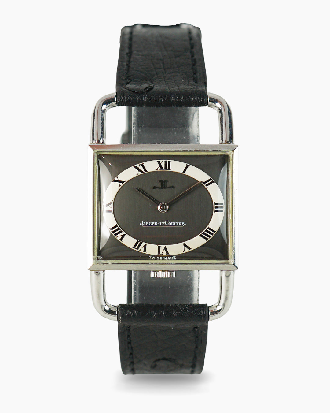 Jaeger-LeCoultre Étrier reference 9041 — Bicolour dial, original buckle