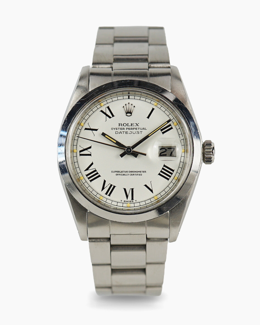 Rolex Datejust reference 1600 in stainless steel with Buckley dial