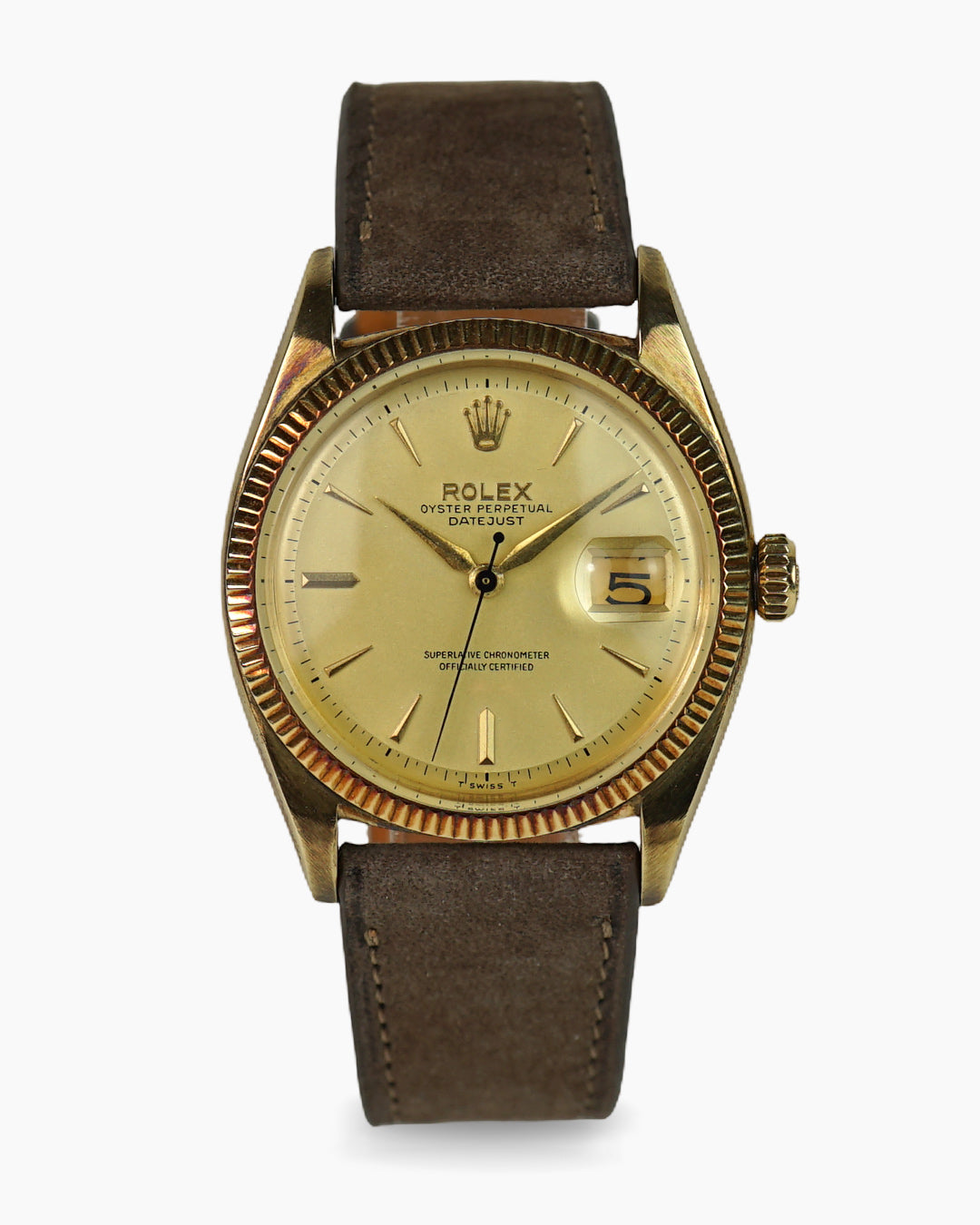 Rolex Datejust ref. 6605 in 18k yellow gold