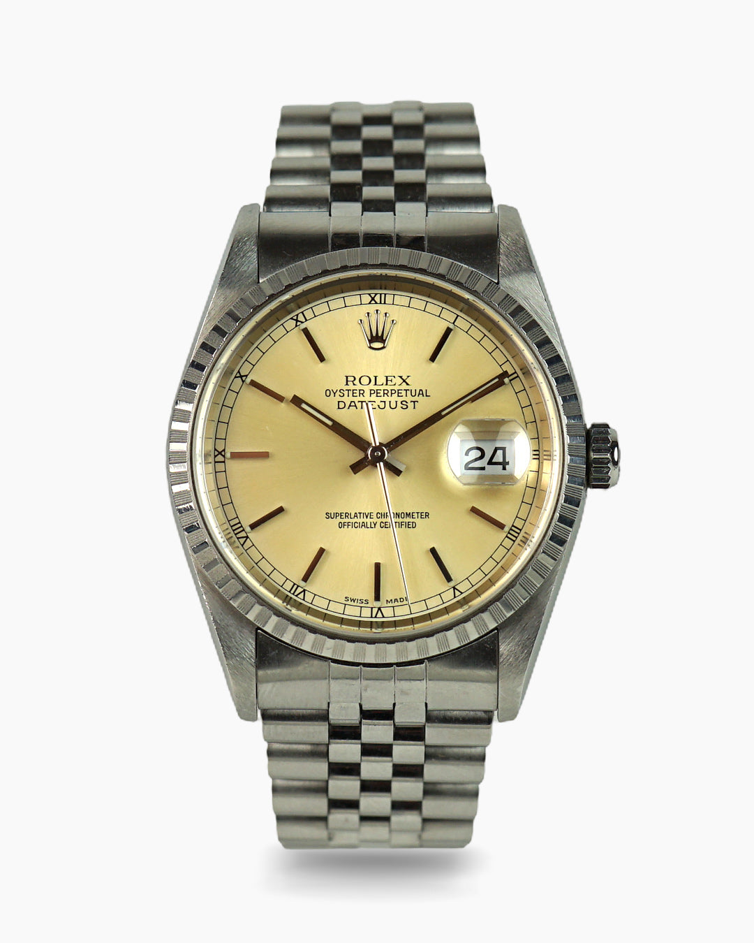 Rolex Datejust 16220 Panna dial Full Set