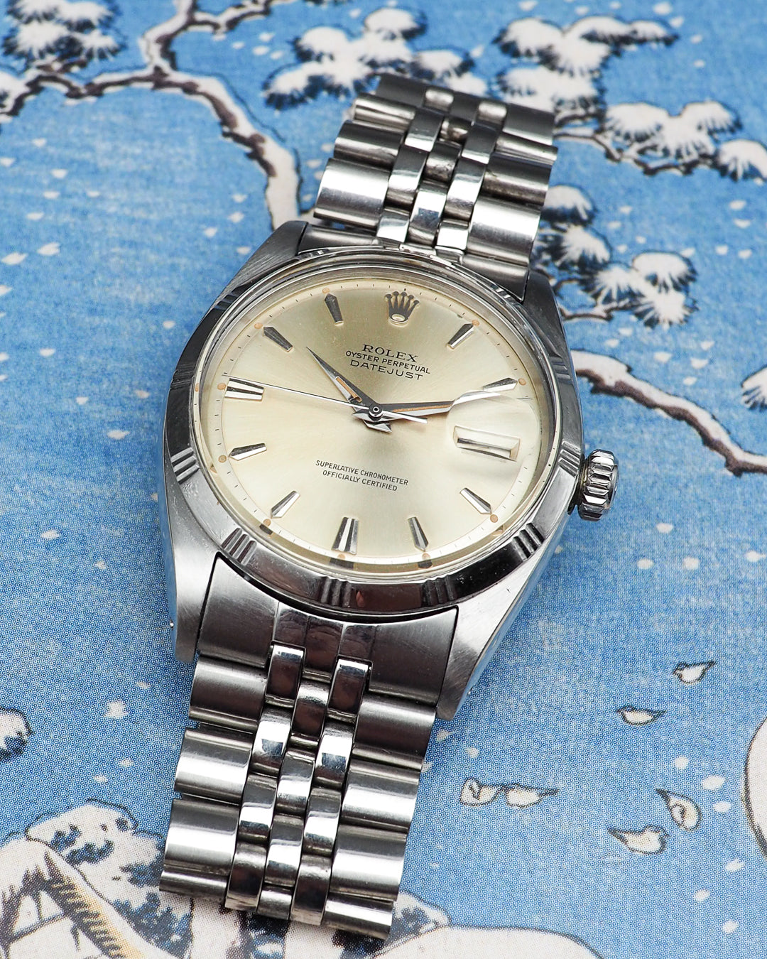 1962 Rolex Datejust 1603 with bamboo bezel