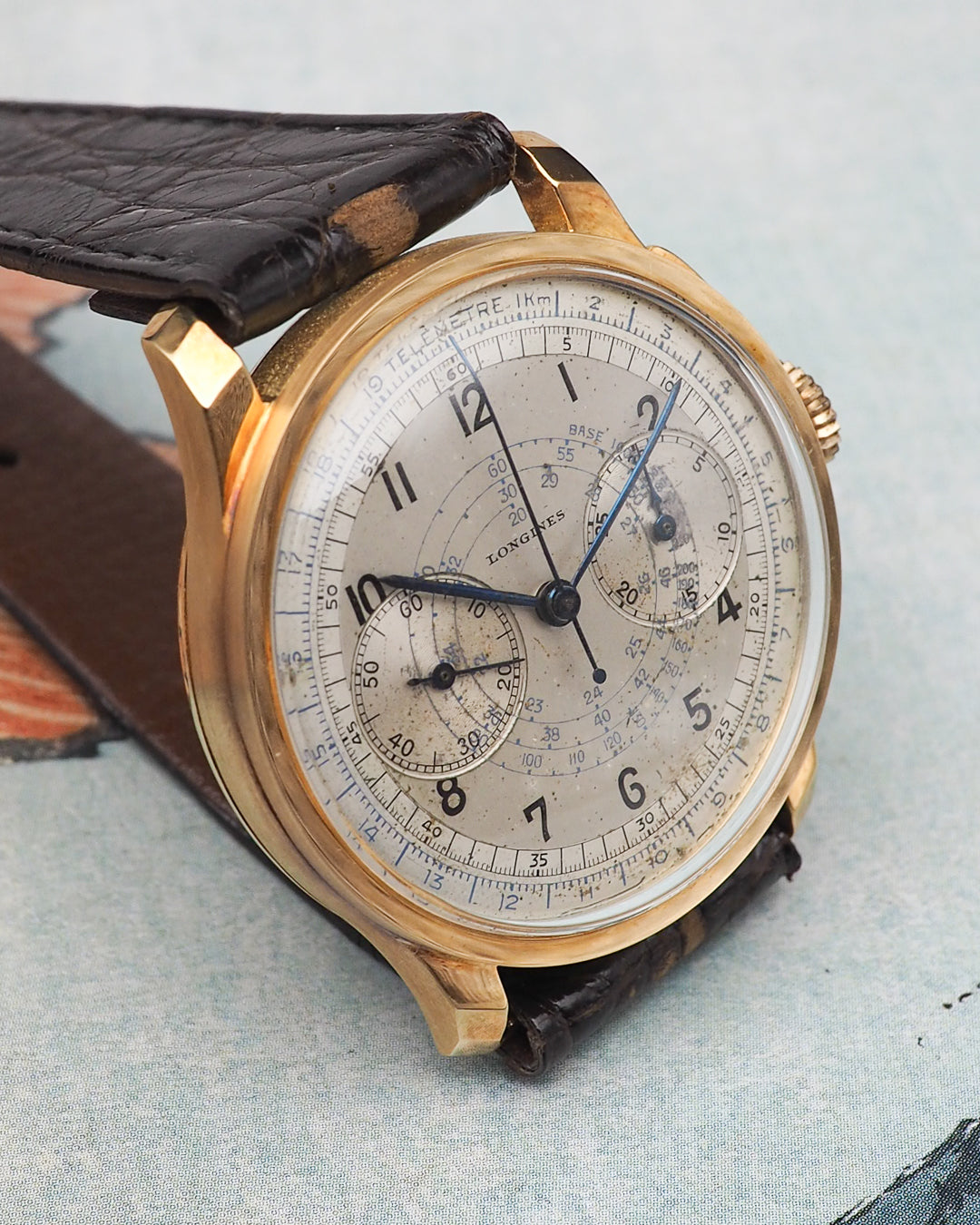 1940 Longines oversized 13zn chronograph ref. 3756